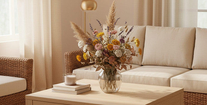 DIY : faire de son bouquet un objet décoratif très nature