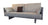 Canapé 100% écologique gris en bois de frêne des Vosges, structure moderne et coussins épais, assise longue avec dossiers et acc