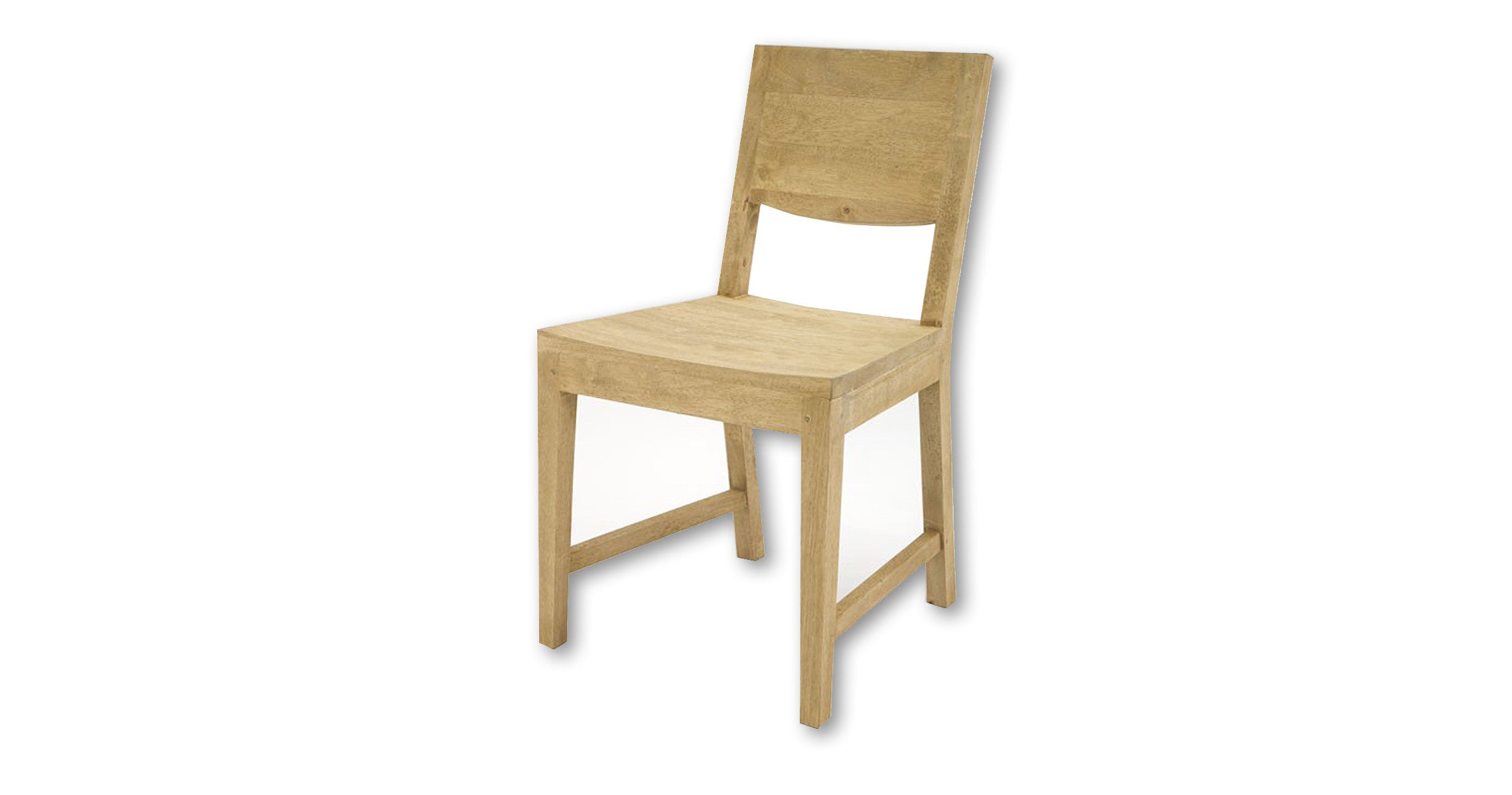 Chaise de repas en bois clair