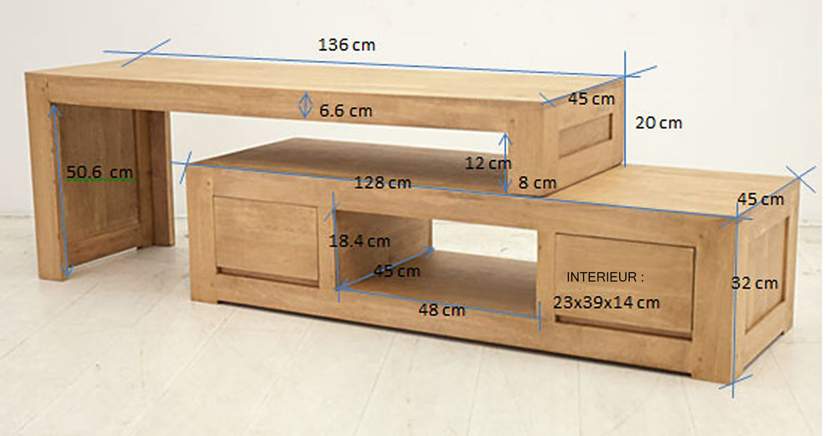Meuble TV extensible