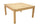 Grande table carrée en bois massif avec allonges intégrées