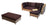 Canapé d'angle naturel convertible Tandem