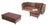 Canapé d'angle naturel convertible Tandem
