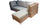 Canapé d'angle naturel convertible Tandem