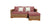 Canapé d'angle 3/4 places écologique Authentic