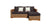 Canapé d'angle 3/4 places écologique Authentic