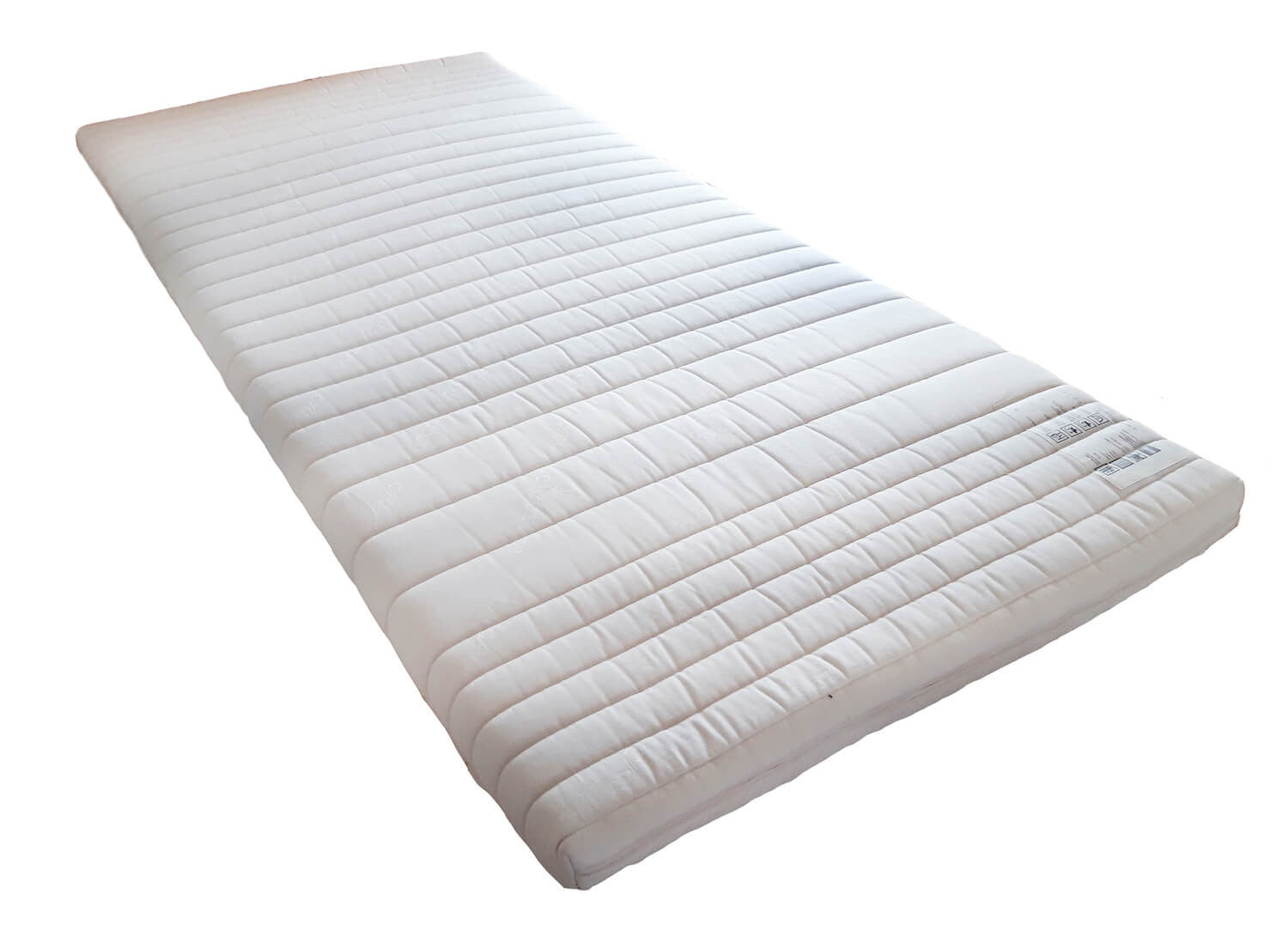 Un surmatelas en latex naturel haut de gamme composé d'une couche de latex et d'un coutil en coton ou laine vierge bio au choix