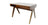 Bureau en bois massif  huilé au design vintage avec tiroirs et pieds inclinés. Bois clair naturel ou teinté au choix