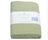 Housse de couette en coton biologique verte, emballée avec étiquette AQUANATURA et indication “Housse de couette”.