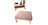 Chauffeuse en bois naturel avec assise et repose-pieds en lin, style scandinave made in France, éléments en bois clair.