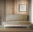 Canapé lit naturel en hêtre massif avec futon coton bio et lin français