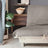 Canapé convertible naturel en bois massif avec futon en coton bio