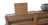 Appui-tête en bois naturel sur canapé avec coussin côté en kapok, fabrication Made in France.