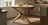table à manger ronde en bois massif pied mikado
