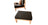 Fauteuil avec ottomane en bois naturel avec coussins en lin gris anthracite, styling scandinave, made in France et bio.